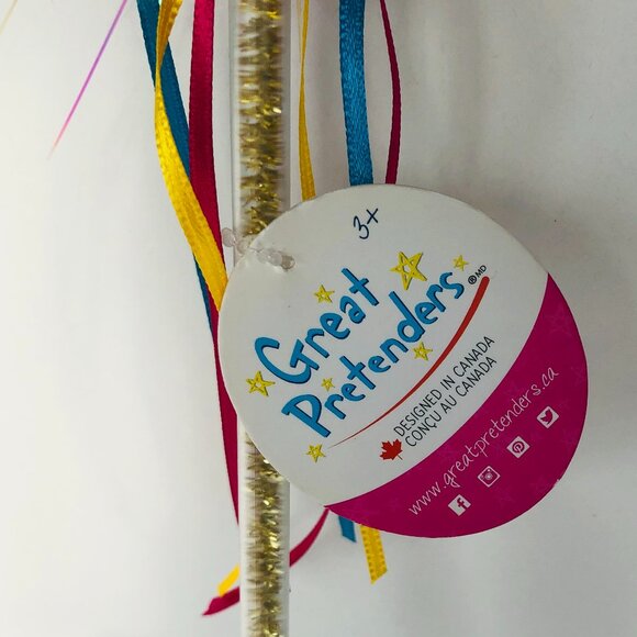 New w/Tag-Great Pretenders Glitter Rainbow Star Wand - Picture 5 of 7